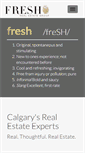 Mobile Screenshot of freshrealestate.ca